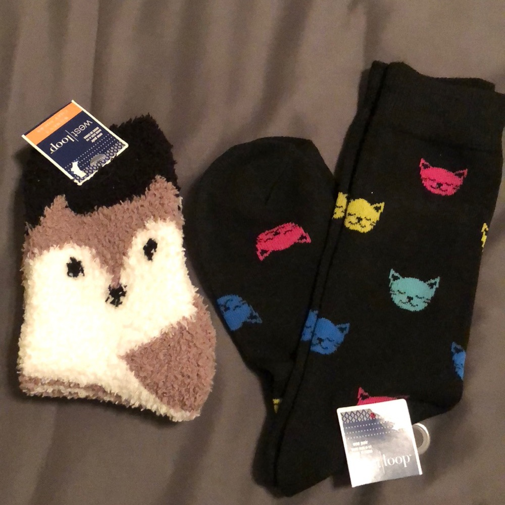 Fun animal socks.